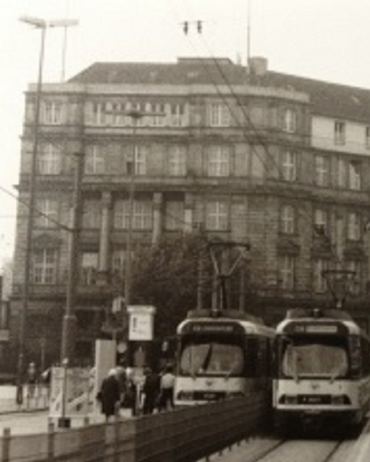 Das Gebäude des Landesrechnungshofs in der Vergangenheit